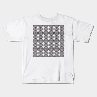 Ethnic African Tribal Pattern B&W Kids T-Shirt